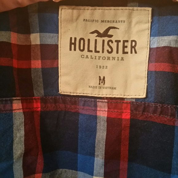 Hollister plaid button down shirt, M - Picture 6 of 6